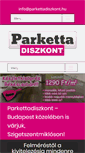Mobile Screenshot of parkettadiszkont.hu