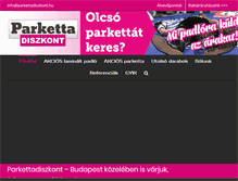Tablet Screenshot of parkettadiszkont.hu